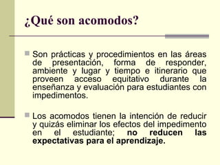 Acomodo razonable | PPT