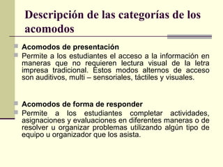 Acomodo razonable | PPT