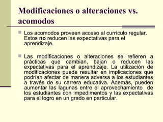 Acomodo razonable | PPT