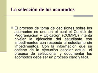 Acomodo razonable | PPT
