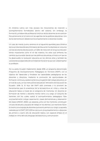 CHILE
Contexto: principales rasgos de la carrera
docente
Llegar a definir un “sistema de desarrollo profesional docente” i...