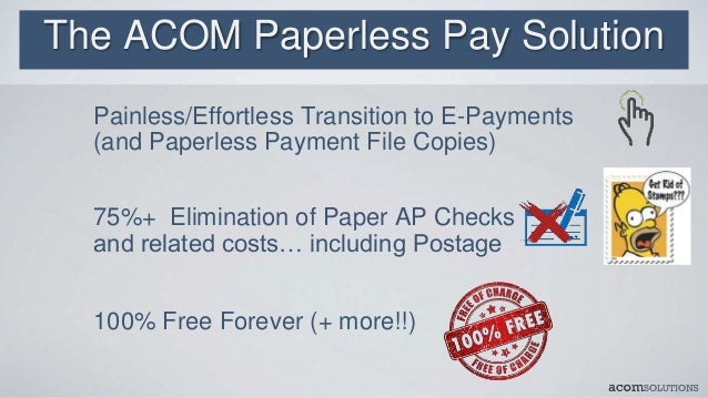 e paperless pay On Accounts Payable Pay Paperless for (Software/Services