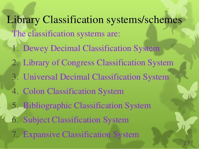A comparative analysis of library classification systems