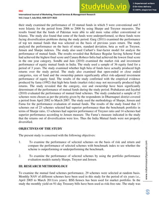 A COMPARATIVE ANALYSIS OF MUTUAL FUND SCHEMES IN INDIA | PDF