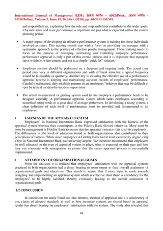 A comparative analysis of the impact of performance appraisal system in ...