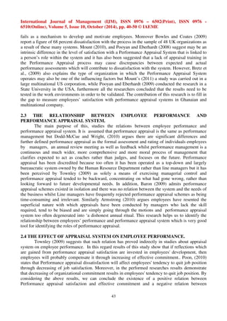 A comparative analysis of the impact of performance appraisal system in ...