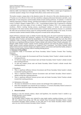 A comparative study of government and private secondary school teachers ...