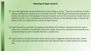 A Comparative Study of Research & Legal Research.pptx