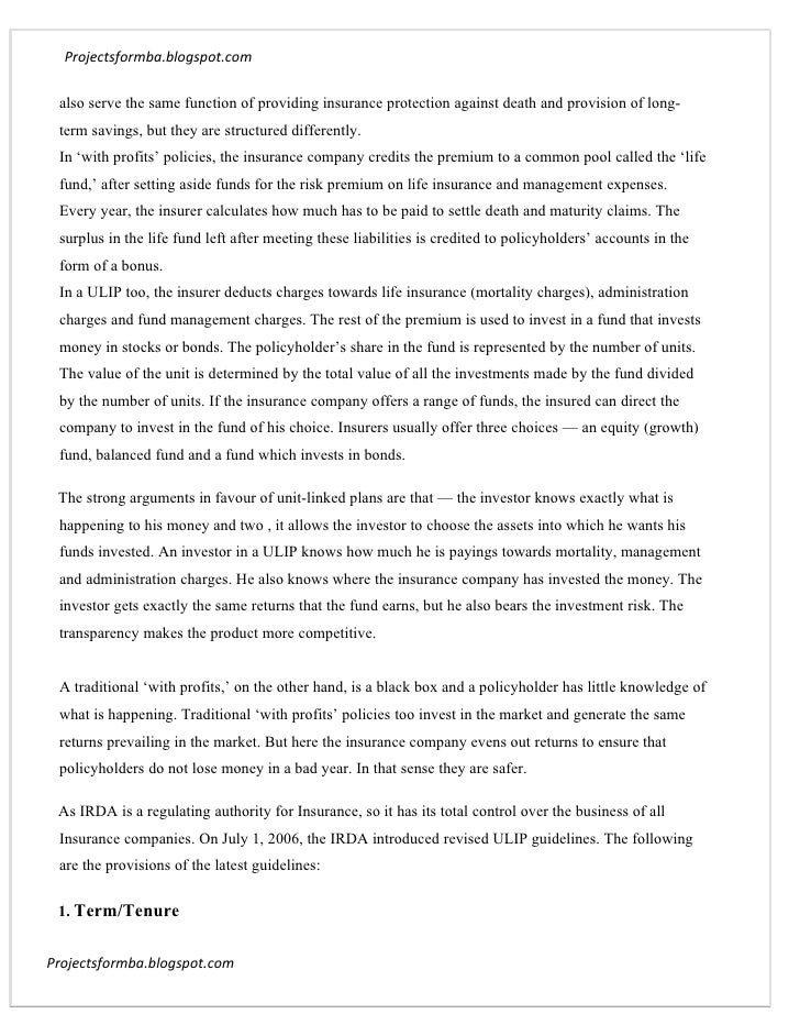 comparitive study on ulips Study comparative study return of mutual funds and insurance ulips in indian from business ah913 at umm al qura university. comparitive study on ulips Study comparative study return of mutual funds and insurance ulips in indian from business ah913 at umm al qura university.