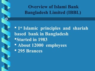 A comparative study on islamic banking in bangladesh by Shahin | PPT