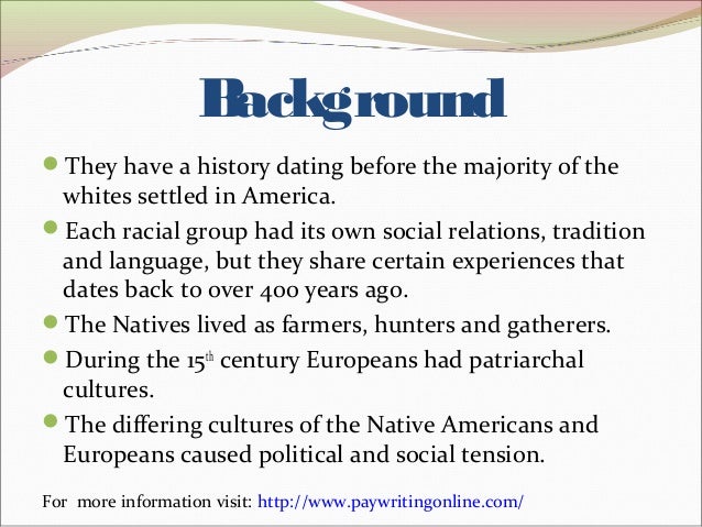 comparison of native and african americ New content is added regularly to the website, including online exhibitions, videos, lesson plans, and issues of the online journal history now, which features essays by leading scholars on major topics in american history. comparison of native and african americ New content is added regularly to the website, including online exhibitions, videos, lesson plans, and issues of the online journal history now, which features essays by leading scholars on major topics in american history.