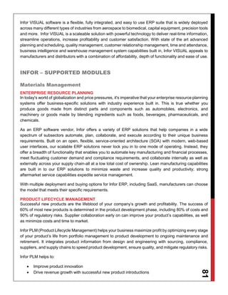 infor visual software users can now add api | bold van... A Comparison of Cloud based ERP Systems | PDF