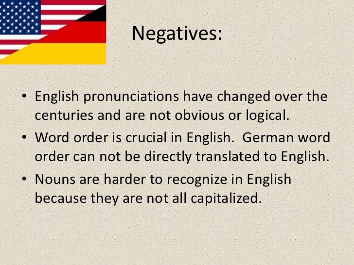 a comparison of german and english