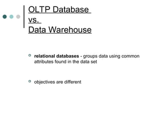 A Comparsion of Databases and DataWarehouses.ppt