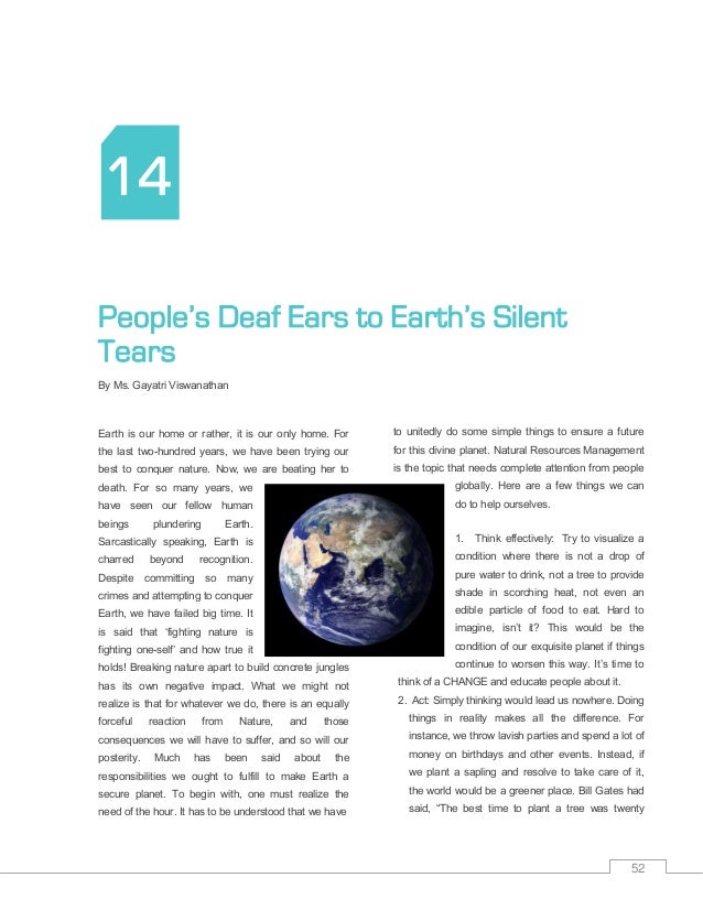 Essay on green earth