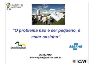OBRIGADO!
bruno.quick@sebrae.com.br
 