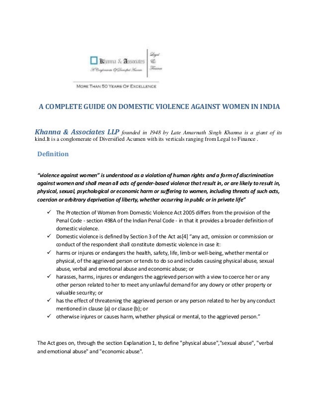 research paper on domestic violence in india