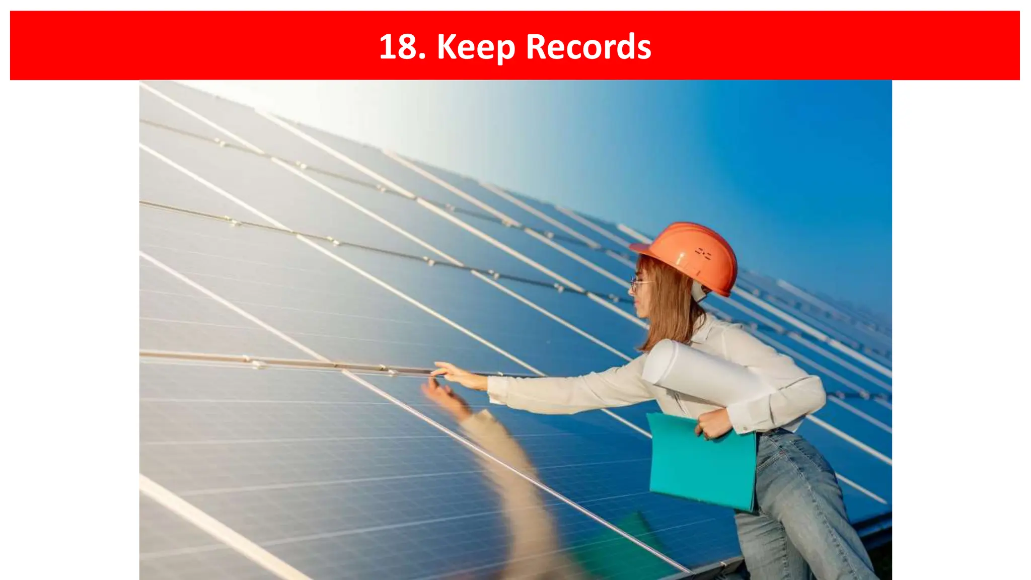 18. Keep Records