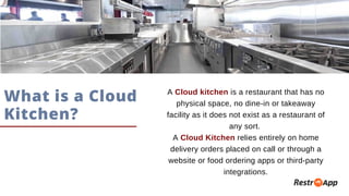 A Complete Guide to Cloud Kitchen Business Startup - RestroApp | PDF