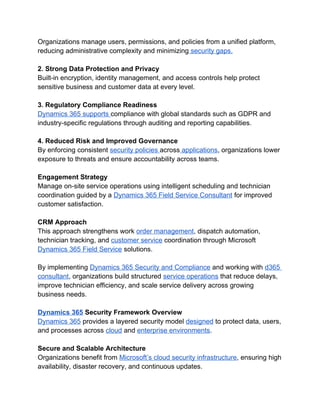 Comprehensive Guide to Dynamics 365 Security and Compliance for ...