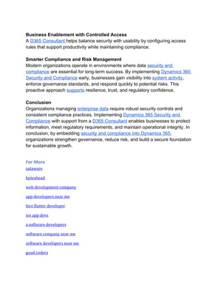 Comprehensive Guide to Dynamics 365 Security and Compliance for ...