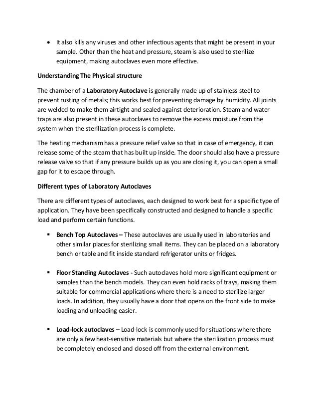 A complete guide to laboratory autoclaves and its uses