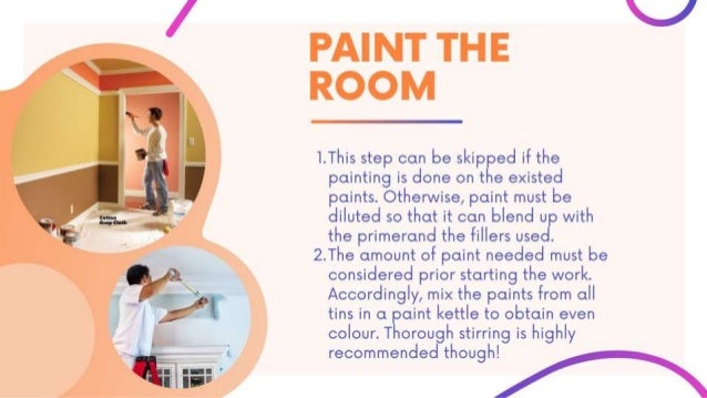 How to paint a room properly