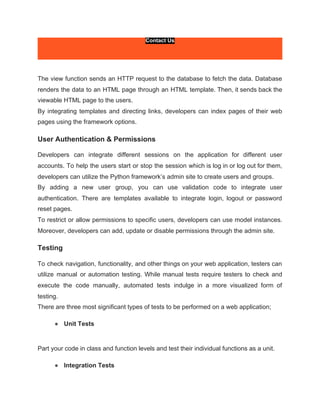 A Complete Guide to Python Web Development | PDF | Web Development ...