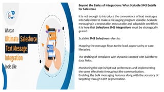 A Complete Guide to Salesforce SMS Integrations Build Scalable ...