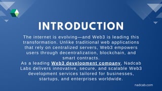A Complete Guide to Web3 Development Services | PDF