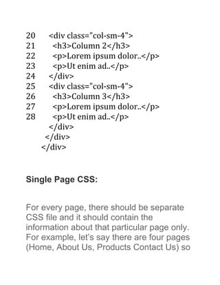 A complete html and css guidelines for beginners | PDF