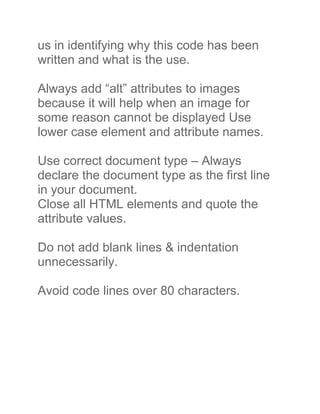A complete html and css guidelines for beginners | PDF