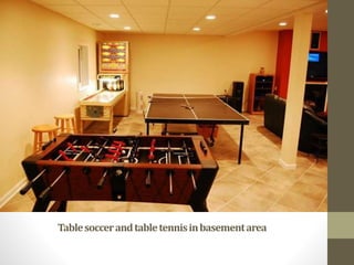 Tablesoccerandtabletennisinbasementarea