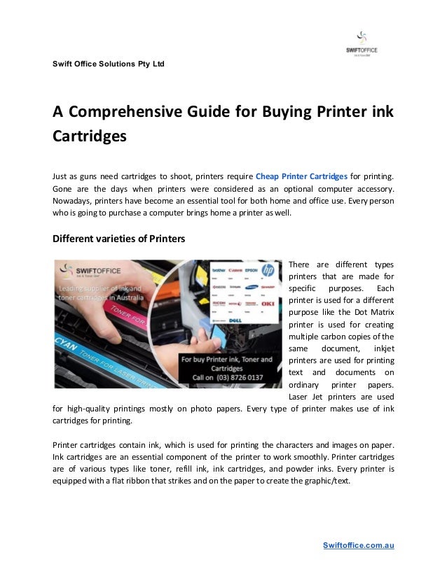 A comprehensive guide for buying printer ink cartridges