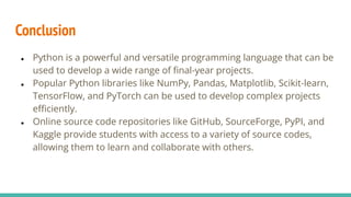 A Comprehensive Guide of Python Final Year Projects with Source Code.pdf