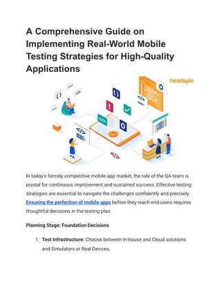 A Comprehensive Guide on Implementing Real-World Mobile Testing ...