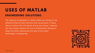 A comprehensive guide on the uses of MATLAB | PPT