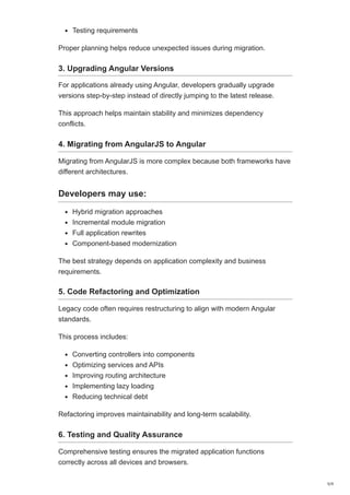 Comprehensive Guide to Angular Migration: Benefits and Best Practices ...