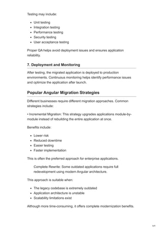 Comprehensive Guide to Angular Migration: Benefits and Best Practices ...