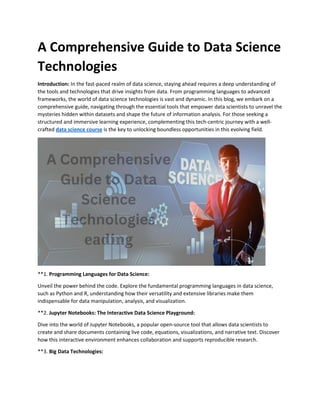 A Comprehensive Guide to Data Science Technologies.pdf