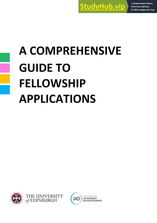 A Comprehensive Guide To Fellowship Applications PDF