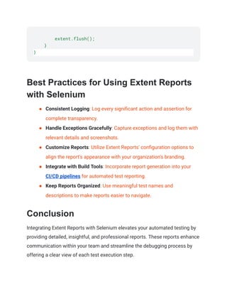 A Comprehensive Guide to Generating Extent Reports in Selenium.pdf