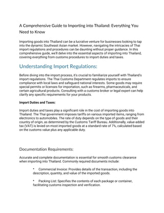 A Comprehensive Guide to Importing into Thailand.pdf