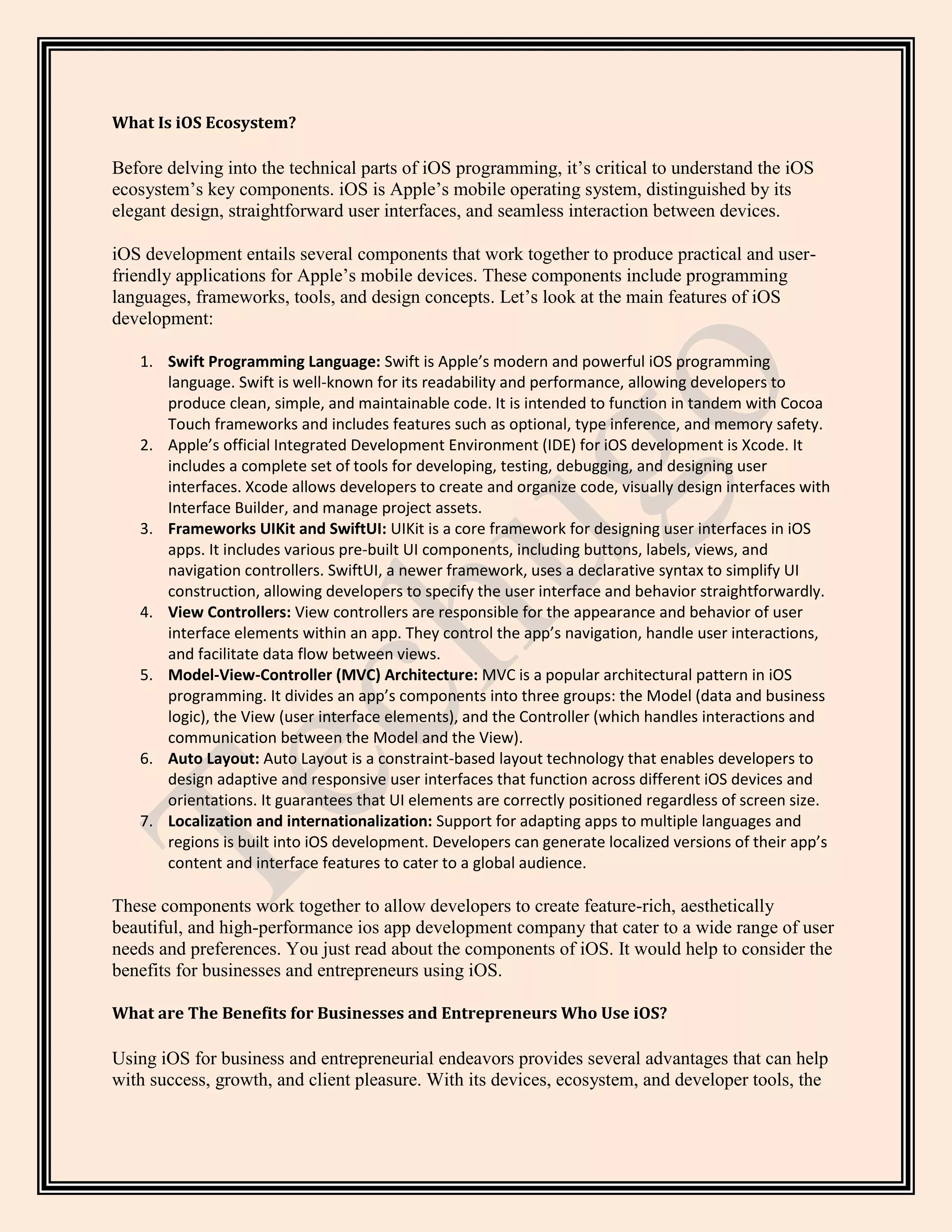 A Comprehensive Guide to iOS Development-Creating Outstanding Apps for ...