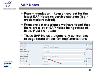 A comprehensive guide to SAP PLM 7.01