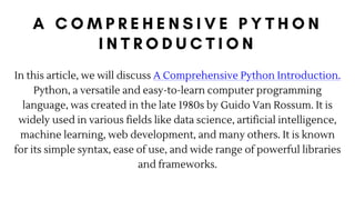 A Comprehensive Python Introduction .pptx