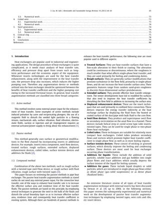 A comprehensive review on passive heat transfer enhancements | PDF