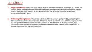 A computer vision based virtual mouse | PPTX
