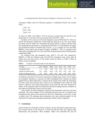 A Conceptual Framework For Business Intelligence Critical Success ...
