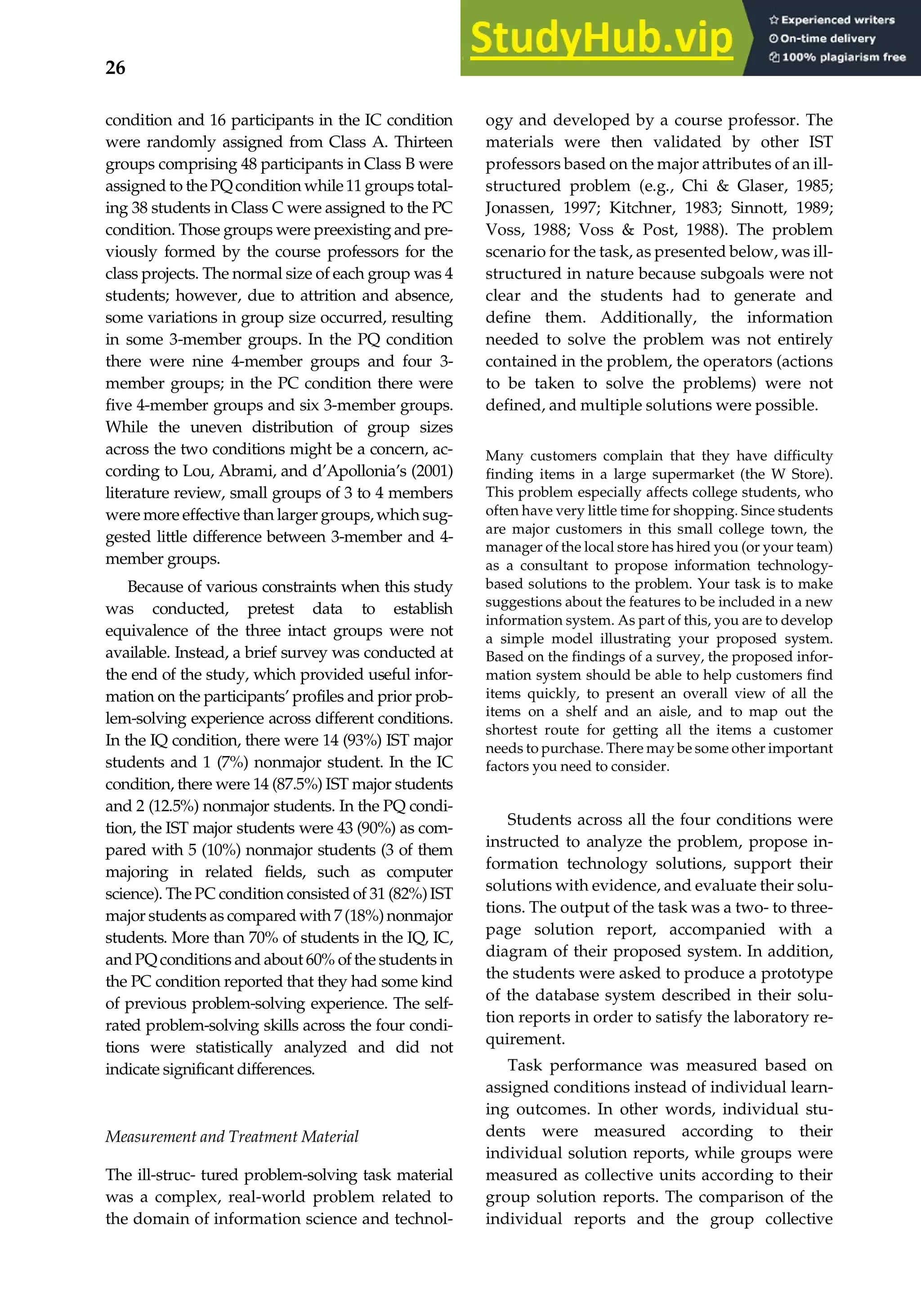 A Conceptual Framework For Scaffolding III-Structured Problem-Solving ...